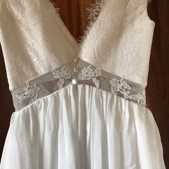 A-line Boho Wedding Dress - Picture 6 of 9